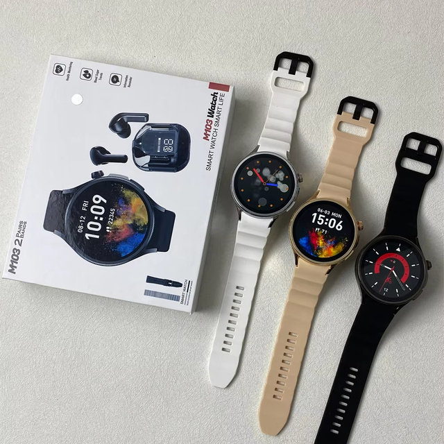 M103 Smart Watch 2in1 TWS Earphones Set Smartwatch Air31 Wireless Earbuds Combination Set M103 Gift Box Smart Watch for Men