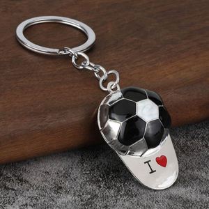 Games <b>Memorial</b> Football Keychain Promotional Silk Screen Printed Trophy Fan Keychain Promotional Items - Product Image 5