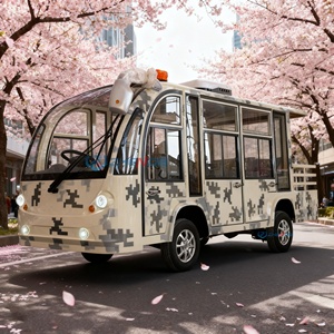 Zhenda CE Certified 11 Seats 72V 7.5Kw AC Motor Electric Mini Tourist Sightseeing Bus High Performance Premium Bus - Product Image 4