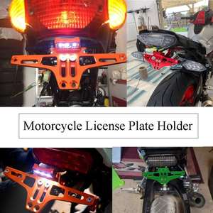 Eliminador de Guardabarros Universal para Motocicleta con Luz LED Azul y Soporte de Matrícula de Aluminio CNC - Product Image 6