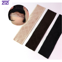 Bandeau antidérapant en velours polyester pour perruque, élastique, pour une maintien sécurisé