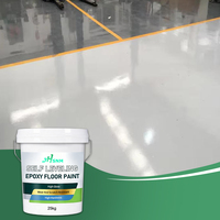 Peinture époxy auto-nivelante industrielle pour sols commerciaux, résistante à l'usure, peinture liquide pour revêtement de sol en béton intérieur, garage, atelier