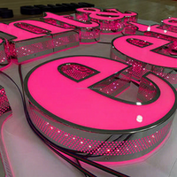 Letrero LED Impermeable con Diseño Nuevo 2026, Letras Iluminadas con Orificios, Letras de Canal Iluminadas con LED