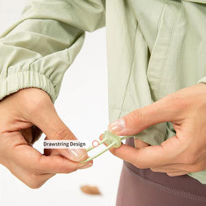 Veste de sport décontractée pour femme, coupe ample, haute qualité, coupe-vent, respirante, avec fermeture éclair et col montant, idéale pour le yoga, la course et l'entraînement - Product Image 4