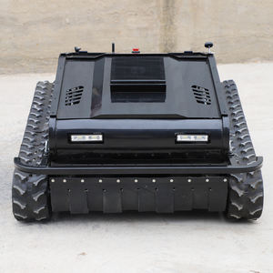 Tondeuse à gazon électrique autotractée robotisée télécommandée à braquage zéro, avec système de coupe à fléaux et de bobinage, type tracteur - Product Image 2