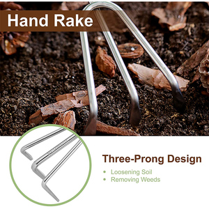 Set di attrezzi da giardino in acciaio inossidabile strumenti per <span class=keywords><strong>zappa</strong></span> da giardino 3 pezzi Kit per cazzuola - Product Image 3