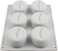 Moule en silicone de qualité alimentaire pour grains de café, chocolat, crème glacée, mousse, gâteau et cheesecake