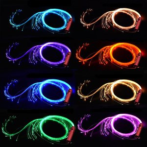 Corps en aluminium <span class=keywords><strong>Fouet</strong></span> de danse à fibre optique à sept couleurs changeantes Rotation pivotante <span class=keywords><strong>Fouet</strong></span> à LED optique pour la danse - Product Image 5