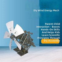Kit de robot expérimental éducatif et enrichissant à construire soi-même, jouet créatif à énergie éolienne conçu par des étudiants, monstre mécanique bipède