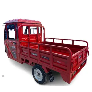 Tricycle cargo électrique à 3 roues avec cabine entièrement fermée, utilisé pour le transport de la cargaison, vente d'usine
