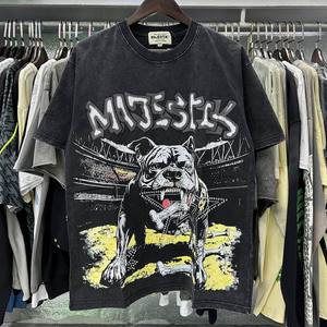 เสื้อยืด MAJESTIK ผู้ชาย ผ้าฝ้าย 100% สกรีนลาย ปักเพชร น้ำหนักมาก 250 GSM เป็นมิตรกับสิ่งแวดล้อม คอกลม แขนสั้น - Product Image 2