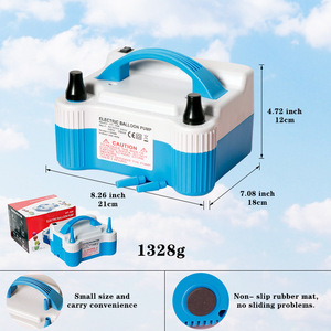 منفاخ بالونات كهربائي محمول 73005، مضخة نفخ البالونات لتزيين الحفلات وملحقات البالونات - Product Image 4