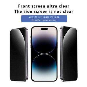 ฟิล์มกระจกนิรภัยแบบกันฝุ่น ป้องกันการมองเห็น ความหนา 0.33 มม. ขอบโค้ง 2.5D ความแข็ง 9H สำหรับ <span class=keywords><strong>iPhone</strong></span> 17 16 15 <span class=keywords><strong>14</strong></span> 13 - Product Image 5