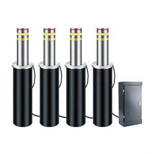 Bolardo Hidráulico Automático de Acero Inoxidable 304, Bloqueador de Vías Elevable con Protección Anticolisión - Product Image 1