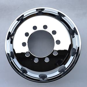 【新品】16～24.5インチ Fotonモデル アルミ・スチール鍛造 セミトラック・トレーラー用ホイール シルバー仕上げ トラックリム - Product Image 4