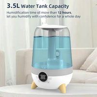 Diffuseur d'arôme pour la maison, humidificateur avec 360 buses, minuterie constante, réservoir d'eau Transparent, facile à nettoyer