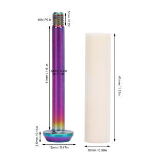 Tendeur de chaîne de vélo avec axe à rouleaux, vis en alliage de titane, roue de guidage anti-poussière en céramique - Product Image 2