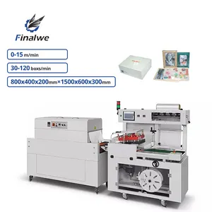Automatic New Design Film Heat Shrink Wrapping Machine Gift Box Heat Tunnel Shrink Wrapping Packing Machine In Good Price