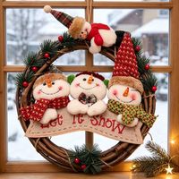 Feiertagsbedarf Weihnachtskranz Wanddekoration Girlande für Weihnachtsdekorationen Heimdekoration und Partydekoration