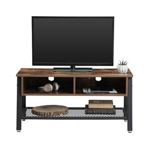 Vasagle ตู้วาง<span class=keywords><strong>ทีวี</strong></span>อุตสาหกรรมพร้อมชั้นเก็บของตาข่ายห้องนั่งเล่นขาตั้ง<span class=keywords><strong>ทีวี</strong></span>สีน้ำตาลแบบชนบท - Product Image 6