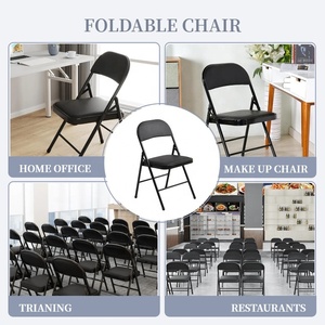 YWJ Fauteuil de Bureau Pliant en Cuir Classique et <span class=keywords><strong>Confortable</strong></span> à Dossier <span class=keywords><strong>Vintage</strong></span> pour la Maison et le Jardin - Product Image 2