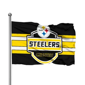 Cheap Wholesale High Quality Hot Selling Custom Digital Printing 3x5ft Polyester Football Rugby Flag Custom Sport Flags