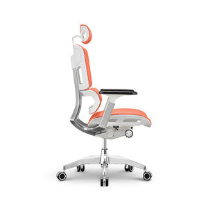 Asiento de malla de nailon <span class=keywords><strong>Wintex</strong></span> ejecutivo de aluminio fuerte, silla de oficina ergonómica Ceo Boss grande y alta, resistente con soporte Lumbar - Product Image 4