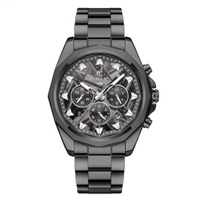 Montre chronographe REWARD RD812052M pour homme, quartz bleu glace, étanche 3 ATM, lumineuse, bracelet en acier inoxydable 22 mm, mode/affaires - Product Image 5
