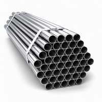 Tuyau rond en acier à paroi mince de 25 mm DE * 0,8 mm de mur d'acier * 6 m, tube creux pour échafaudage de construction et serre, directement de l'usine, conforme ASTM