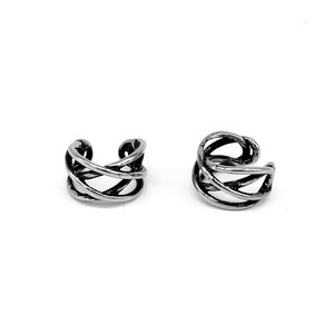 yunnique Geometric Clip-on <b>Earrings</b> Stainless Steel Men's Fashion Ear Clips Non-<b>Pierced</b> Jewelry Guangzhou Made - Product Image 2