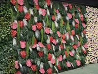 Panneau mural végétal artificiel Bagang pour extérieur, vente en gros, décoration murale végétale artificielle pour mariage en extérieur