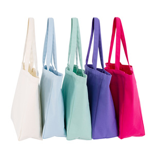 Square Bags Customizable Canvas Tote Bag With Zipper Bottom And Sides Casual Style For General Packaging - Product Image 4