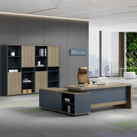 Bureau de direction ergonomique convertible moderne et durable - Bureau de direction à usage commercial avec finition résistante à l'eau