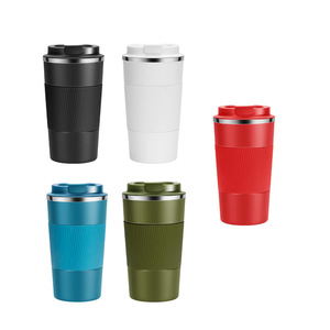 Vente en gros 380ml/510ml Tasses de voyage en acier inoxydable à double paroi Tasses à thé et à café réutilisables isolées sous vide pour l'extérieur - Product Image 3