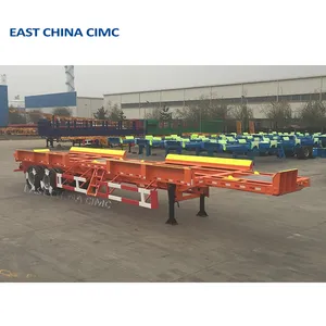 2 a 3 eixos tandem Container Chassis para 40ft Container Transport