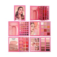 Palette de fards à paupières quatre pages en gros, base de maquillage, livre, imperméable, cosmétique, ensemble de maquillage de beauté, sombra de ojos, ensemble pour enfants et femmes