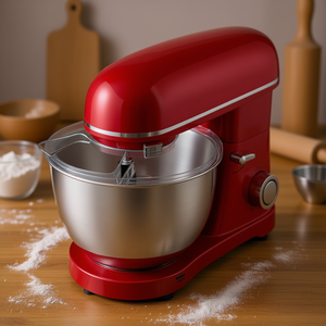 Batidora eléctrica de pie de 8.2Qt con cabezal inclinable de acero inoxidable, 6 velocidades más función de pulso, para hornear con accesorios de batidor y varillas. - Product Image 2