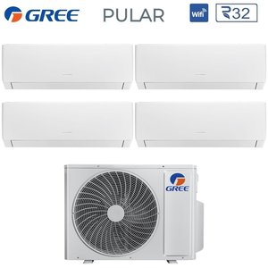 Gree quadri chia biến tần pular loạt 7 + 7 + 9 + 9 điều hòa không khí với gwhd (36) nk6oo R-32 Tích hợp Wi-Fi 7000 + 7000 + 9000 + 9000 - Product Image 4