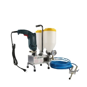 Pompe à injection double pour machine à ciment, pompe à béton, machine à plâtrer avec logo personnalisé - Product Image 1