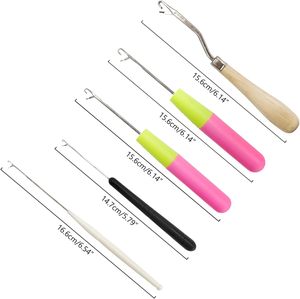 Lot de 5 crochets à loquet courbés pour tresses africaines, fixation de perruques et tissage de cheveux - Product Image 4