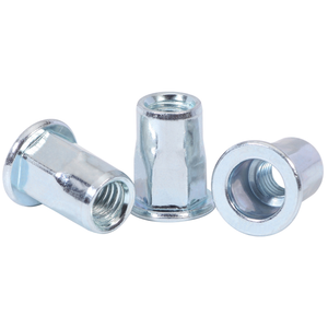 Thép carbon màu xanh trắng vàng kẽm tấm phẳng đầu bán Hex đinh tán <span class=keywords><strong>Nut</strong></span> với kết thúc mở - Product Image 3