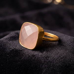 Nouvelle Arrivée : Bague de Demoiselle d'Honneur en Zircon Rose, Bagues de Promesse, Boucles d'Oreilles Créoles en Argent Plaqué Or 18K - Product Image 3