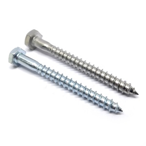 สกรูเกลียวปล่อยหัวหกเหลี่ยมแบบฝังสำหรับงานไม้ สแตนเลส แบบยาวและสั้น - Product Image 2