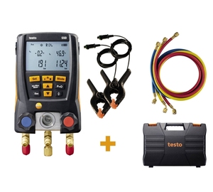 Testo 550s (0564 5502) Smart Kit - Digital Manifold With Wireless <b>Clamp</b> Temperature Probes 0564 5501 Testo 550s 557s - Product Image 4