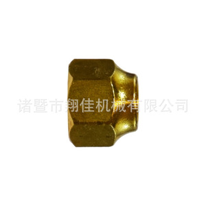 Xiangjia Machinery Brass Reducing Nut SAE 45 Degree Forged Short Type For Water Normal Temperature Use - Product Image 1
