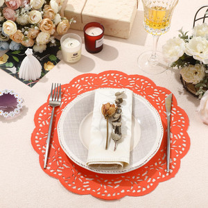 Tapetes de papel de oro blanco a prueba de grasa ecológicos <span class=keywords><strong>Doyle</strong></span> para decoración tapetes de papel REC tapetes de papel - Product Image 3