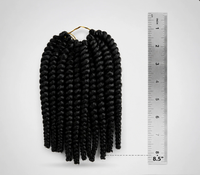 Extensions de cheveux synthétiques torsadées au crochet, style Spring, vente directe d'usine transfrontalière pour femmes africaines