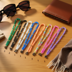 Catena di plastica con chiusura a tre maglie da 70 cm per parti di occhiali - Product Image 3