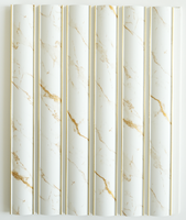 Panneau de revêtement décoratif intérieur de maison de Offre Spéciale 200mm panneau de mur de persiennes décoratives de charbon de bois de polystyrène PS