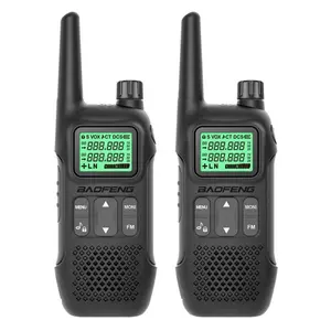 2PCS宝丰BF-T8 迷你儿童对讲机FRS 0.5W许可证免费电话 462-467Mhz长距离便携式火腿对讲机